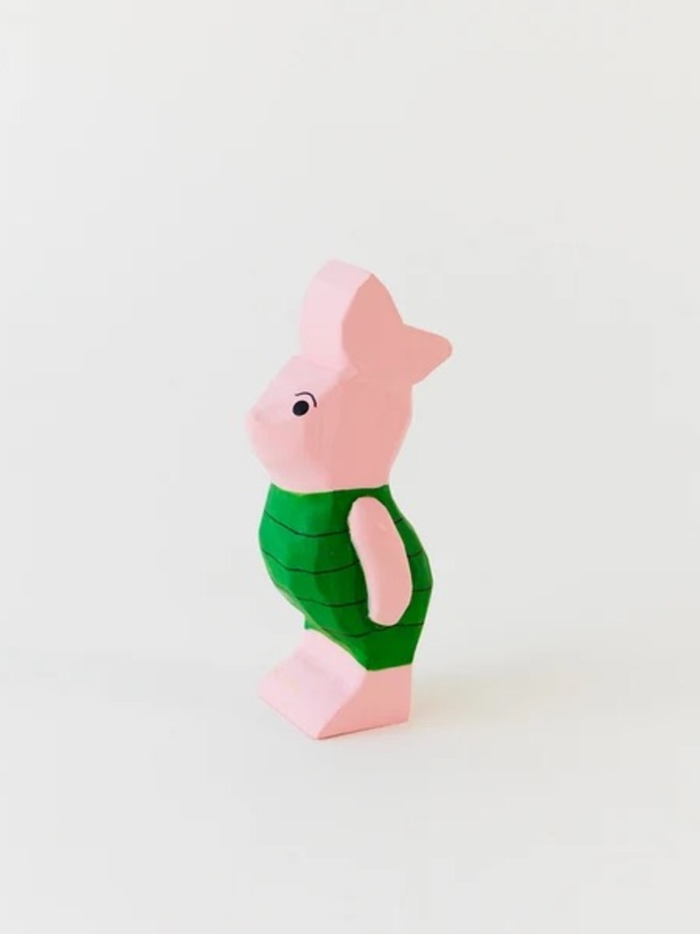 NEW Sarah’s Silks Piglet Wooden Figure with Silk Printed Pouch